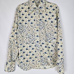 Levi's Blue and Brown Casual Button Down Shirt